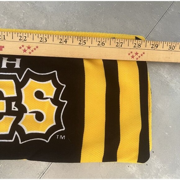 Pittsburgh Pirates Scarf Black Yellow Baseball Game Day Highmark 56" SGA Promo - Picture 5 of 6